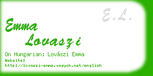 emma lovaszi business card